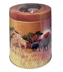 African Safari 200g Tea Caddy